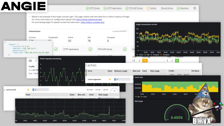 A beautiful live demo is better than any pictures: https://console.angie.software/